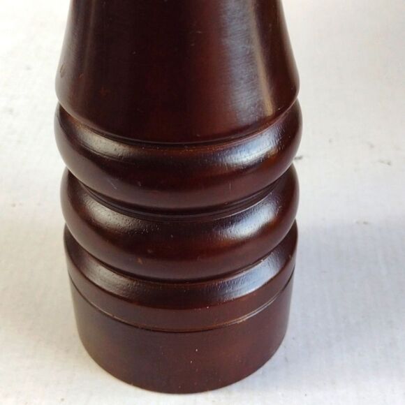 WEXFORD Chocolate Brown Coloured Wood Peppermill 12" Tall - Picture 6 of 7